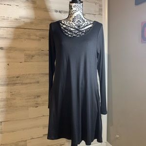 Black long sleeve dress